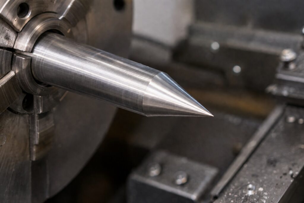 center punch beginner lathe machining project