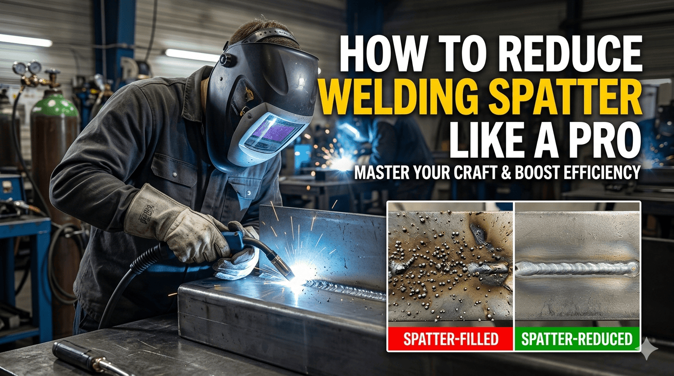 how to reduce welding spatter clean weld vs spatter comparison MIG welding settings example