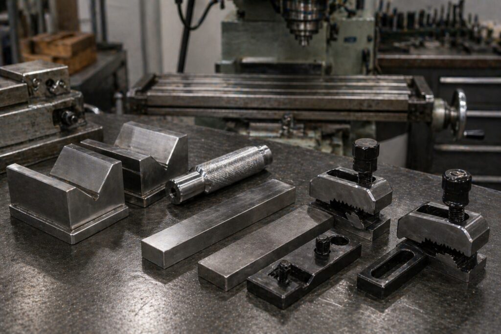 intermediate machining projects including v blocks and clamps
