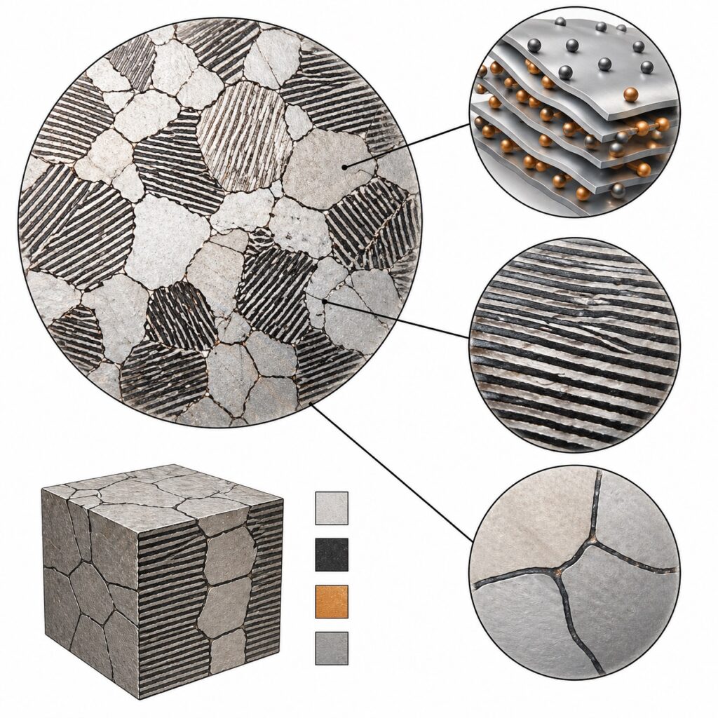 rail steel composition diagram showing carbon manganese pearlitic structure