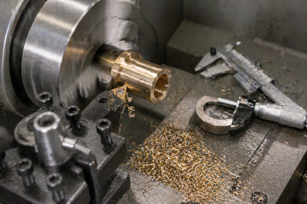 simple bushing step by step lathe machining project