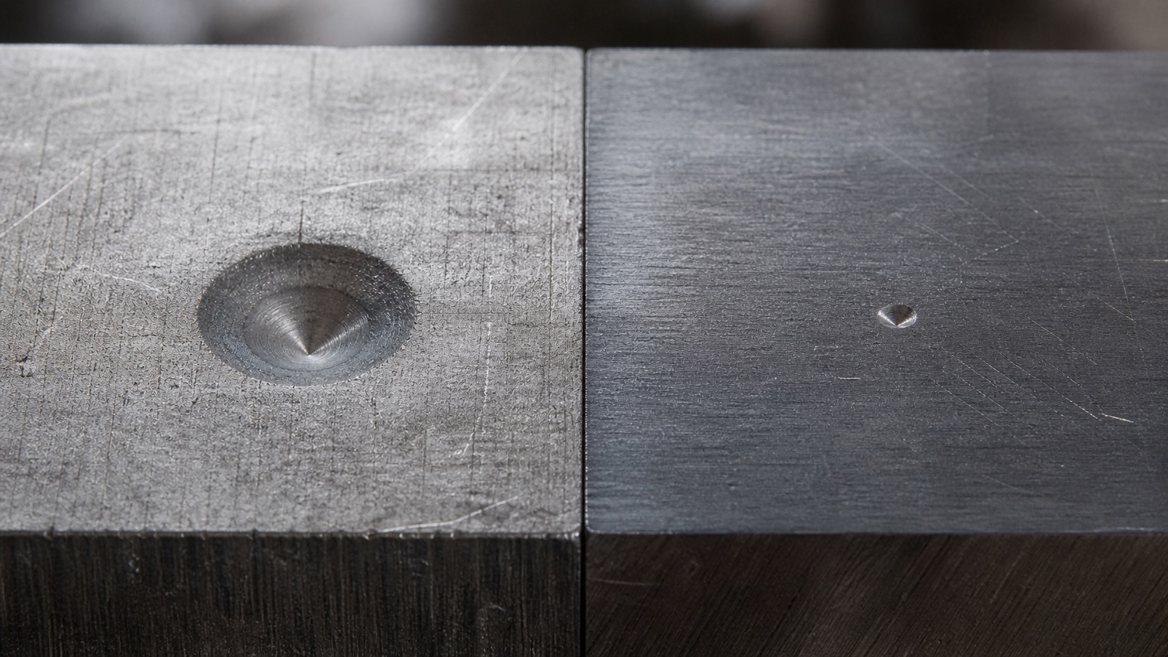 how to check the hardness of metal using indentation and surface testing methods on steel
